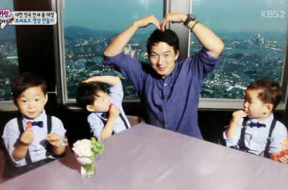 Song Il Gook Ajak Triplets Bikin Video Manis ke Istri di 'Superman is Back'