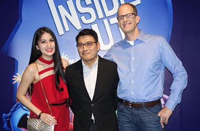 Dihadiri Sandra Dewi, Sutradara Pete Docter Promosi Film 'Inside Out' di Indonesia