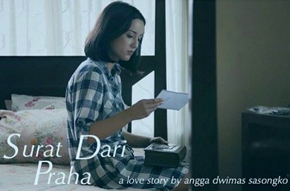 Intip Foto di Balik Layar Film 'Surat dari Praha' Julie Estelle