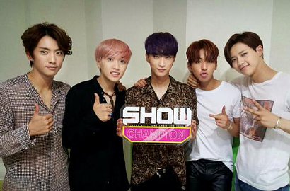 Lucunya Pose Imut Baro cs Promosi Konser 'B1A4 Adventure 2015'