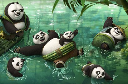 Intip Gaya Unik Panda Po Nikmati Bakpao di Poster Film 'Kung Fu Panda 3'