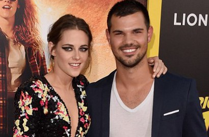 Taylor Lautner Temani Kristen Stewart di Premiere 'American Ultra'