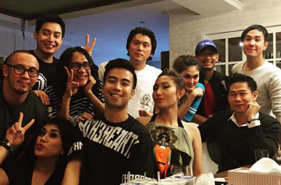 Luna Maya Cium Mesra Reino, Ayu Dewi dan Jupe Ucap Selamat Ultah