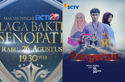 'Pangeran' SCTV vs 'Laga Bakti Senopati' RCTI, Rating Siapa yang Tertinggi?