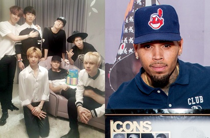 Chris Brown Unggah Foto GOT7 di Instagram, Ngefans?