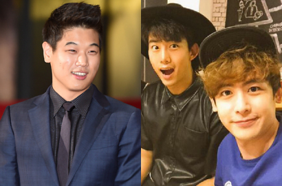 Fanboy, Taecyeon dan Nichkhun 2PM Girang Foto Bareng Ki Hong Lee