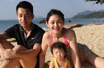 Keluarga Bahagia, Barbie Hsu Seru-Seruan Liburan Bareng Suami dan Anak