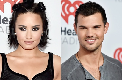 Taylor Lautner, Demi Lovato cs Kece Serba Hitam di iHeartRadio Music Festival