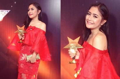 Prilly Latuconsina Menangi 'Seleb Tereksis' di Selebrita Awards