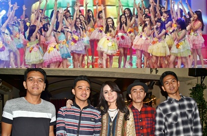JKT48 dan Geisha Tampil Narsis di Red Carpet AMI Awards 2015