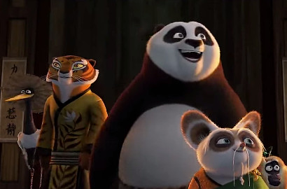 Panda Po Heboh Temukan Desa Panda di Teaser Baru 'Kung Fu Panda 3'