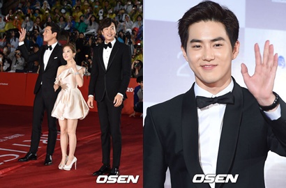 Intip Penampilan Lee Kwang Soo, Suho EXO cs di Red Carpet BIFF 2015
