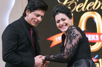 Unggah Foto BTS, Shahrukh Khan dan Kajol Serasi Banget di 'Dilwale'