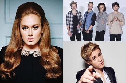 Enggan Bersaing dengan Adele, Justin Bieber hingga 1D Ubah Jadwal Rilis Album?
