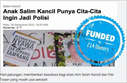 Netter Galang Dana untuk Beasiswa Anak Salim Kancil dan Tosan
