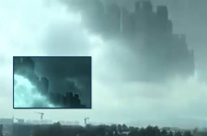 Heboh Penampakan Kota Mengambang di Langit Tiongkok, Pesan untuk Alien?