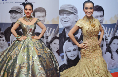 Gaun Cinderella Syahrini 20 Kg, Julia Perez Saingi dengan Busana 30 Kg