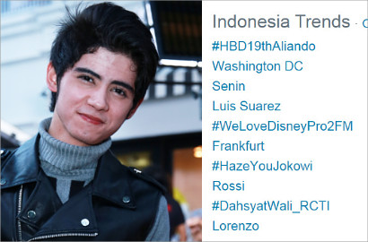 Ultah ke-19 Aliando di Puncak Trending Topik Indonesia