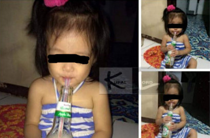 Unggah Foto Balita Lagi Asyik Minum Bir, Netter Ini Panen Hujatan