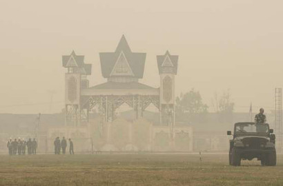 Sempat Menipis, Kabut Asap Kembali Selimuti Kalimantan Tengah