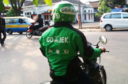 Tak Terima Upah Turun, Supir Go-Jek Rame-Rame Mogok Kerja