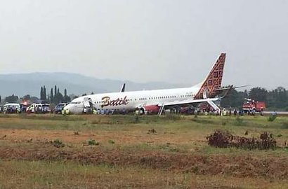 Usai Tergelincir, Kemenhub Bekukan Ijin Batik Air Rute Jakarta-Yogyakarta