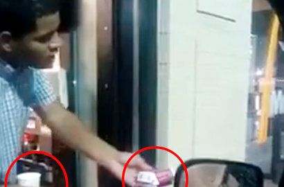 Siram Tunawisma dengan Air, Pegawai McDonald Dihujat Netter