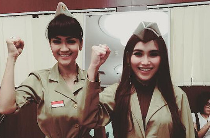 Raffi Ahmad, Jupe, Ayu Ting Ting dan Aliando cs Rayakan Hari Pahlawan ke-70