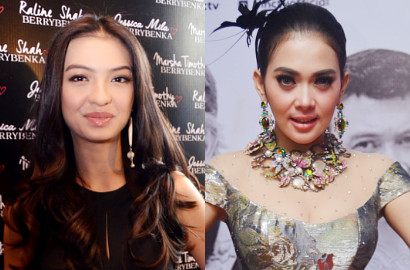 Fans Heboh Syahrini Nongkrong Cantik Bareng Raline Shah dan Millane