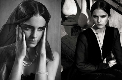 Sulit Dikenali, Emma Watson Tampil Gotik untuk Majalah Vogue