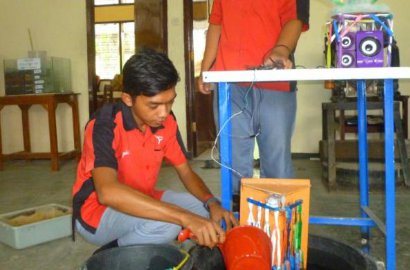 Hebat, Siswa SMK Bikin Alat Pendeteksi Banjir dari Sikat Gigi Bekas