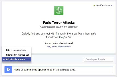 Facebook Luncurkan Fitur untuk Cek Keselamatan Teman dari Serangan Paris