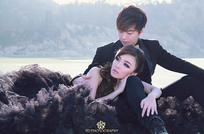 Resmi Nikah, Intip Cantiknya Foto Pre-Wedding Angel Cherry Belle dan Suami