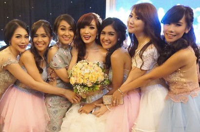 Sudah Keluar, Kezia, Cherly Eks Cherry Belle cs Kompak di Pernikahan Angel Chibi