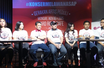 Mulan Jameela Gandeng Rini Wulandari, Delon Cs di 'Konser Melawan Asap'
