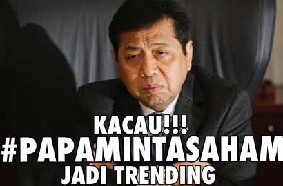 Kocak, Kini Ada Meme Papa Minta Saham yang Hebohkan Medsos
