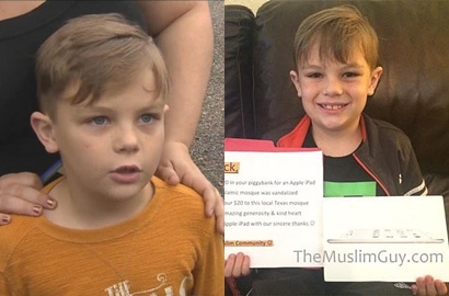 Usia 7 Tahun, Anak Ini Rela Sumbangkan Tabungan untuk Masjid yang Dirusak