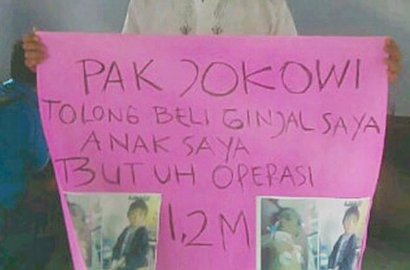 Butuh Uang untuk Pengobatan Anak, Pria Ini Minta Jokowi Beli Ginjalnya