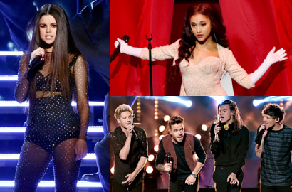 One Direction, Ariana Grande dan Selena Gomez Hentak Panggung AMA 2015