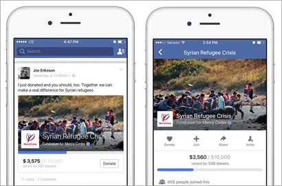 Wah, Facebook Kini Punya Fitur Penggalangan Dana