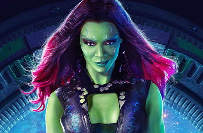 Wajah Dipenuhi Cairan, Zoe Saldana Bakal Berubah di 'Guardians of the Galaxy 2'?