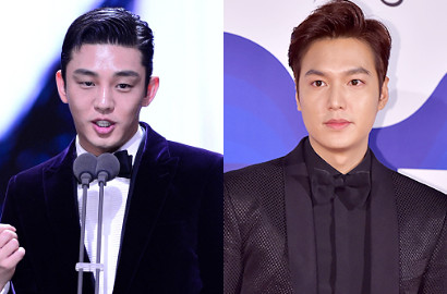 Yoo Ah In Menang, Lee Min Ho Raih Popularity Awards di Blue Dragon Film 2015