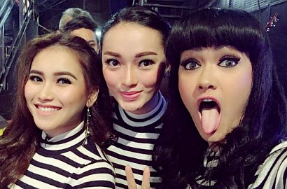 Intip Trio Cecepy Jupe, Ayu Ting Ting dan Zaskia Gotik Cantik Bagai Putri Raja