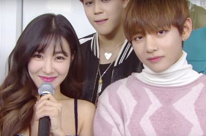 Aww, Tiffany SNSD Dibikin Gemes dengan Tingkah Unyu V BTS
