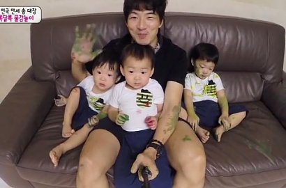 Dapat Hadiah dari Fans 'Superman is Back', Song Triplet Kompakan Jadi Petinju