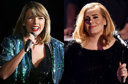 Tak Datang, Adele dan Taylor Swift Menang Besar di BBC Music Awards 2015