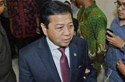 Setya Novanto Sampaikan Pidato Pengunduran Diri dengan Suara Terbata