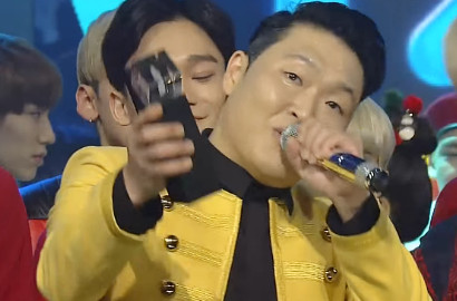 'Daddy' Menang di 'Inkigayo', PSY Joget Gila-Gilaan Bareng EXO dan BTS