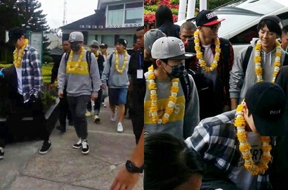 Unyu Banget, Sungjae BTOB cs Pasang Wajah Ngeri Saat Main Wahana di Medan