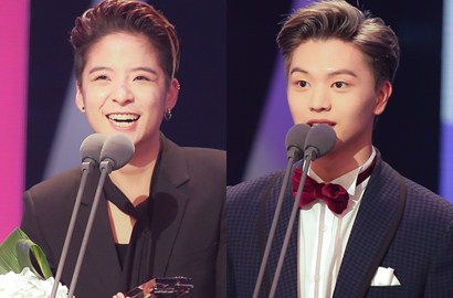 Amber f(x) Adu 'Ganteng' dengan Sungjae BTOB Usai Menang MBC Entertainment Awards